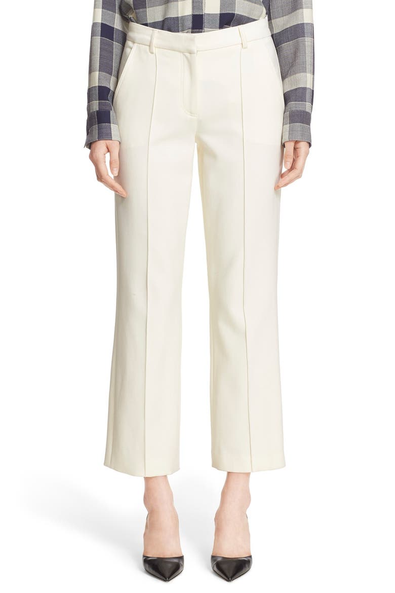Crop Stovepipe Pants, Main, color, IVORY