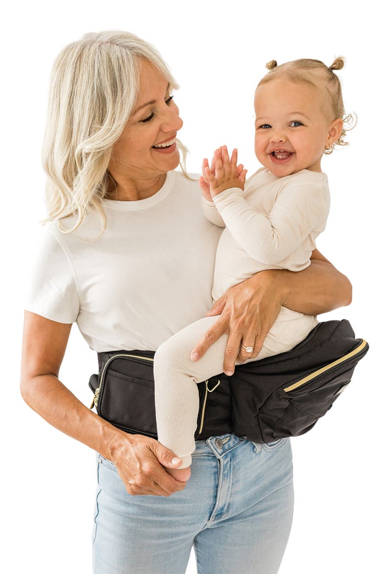 Hip Seat Carrier, Alternate, color, BLACK/ GOLD
