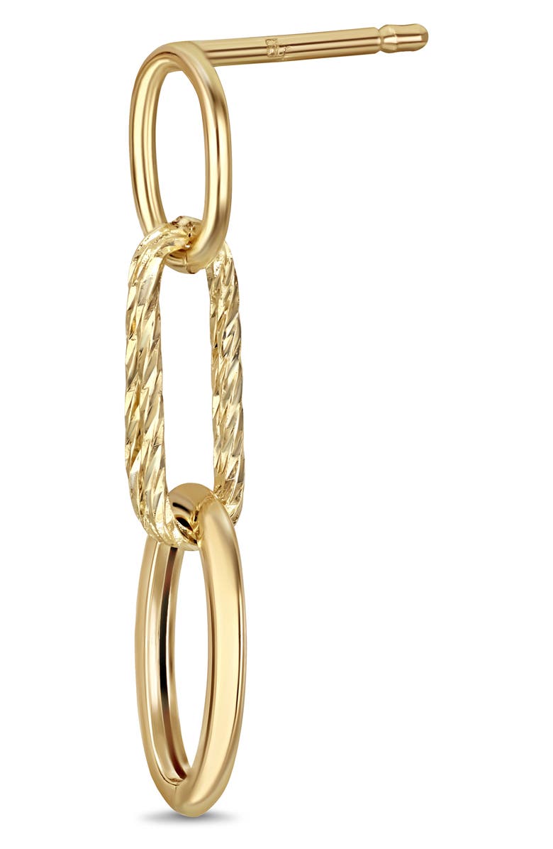 Bony Levy 14K Yellow Gold Oval Link Linear Drop Earrings, Alternate, color, 14K Yellow Gold