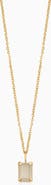 Oradina 14K Gold Date Me Birthstone Pendant Necklace