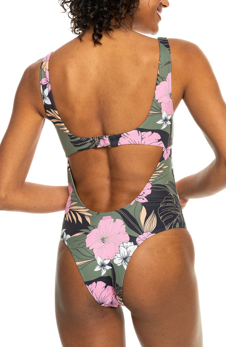 Roxy Pro the Double Line One-Piece Swimsuit, Alternate, color,