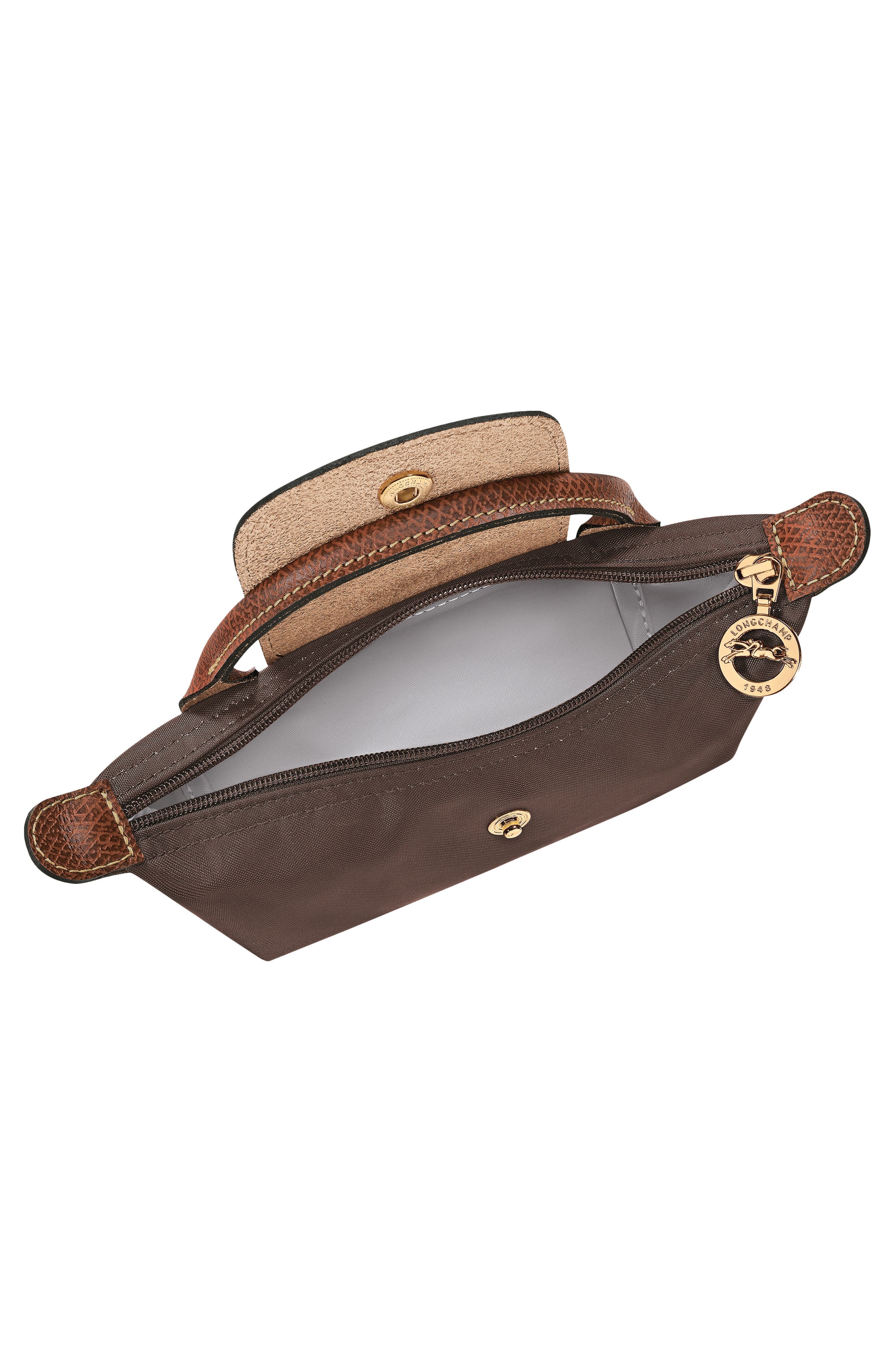 Le Pliage Recycled Cosmetic Case, Alternate, color, MOCHA