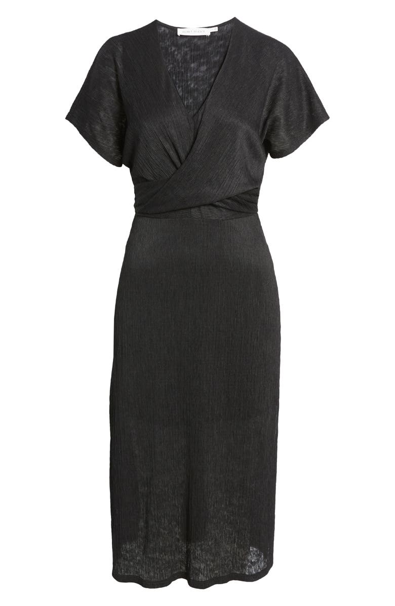 FLORET STUDIOS Phoebe V-Neck Midi Dress, Alternate, color, 