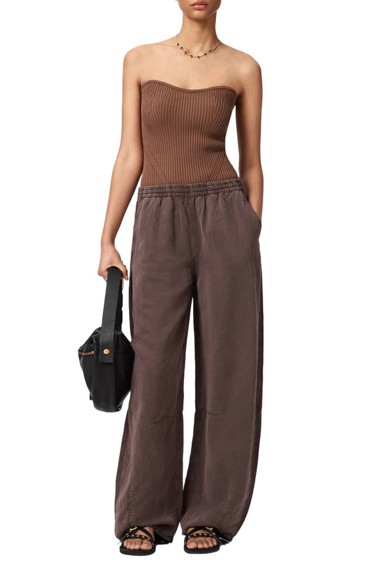Cruz Rib Tube Top, Alternate, color, PENNY BROWN