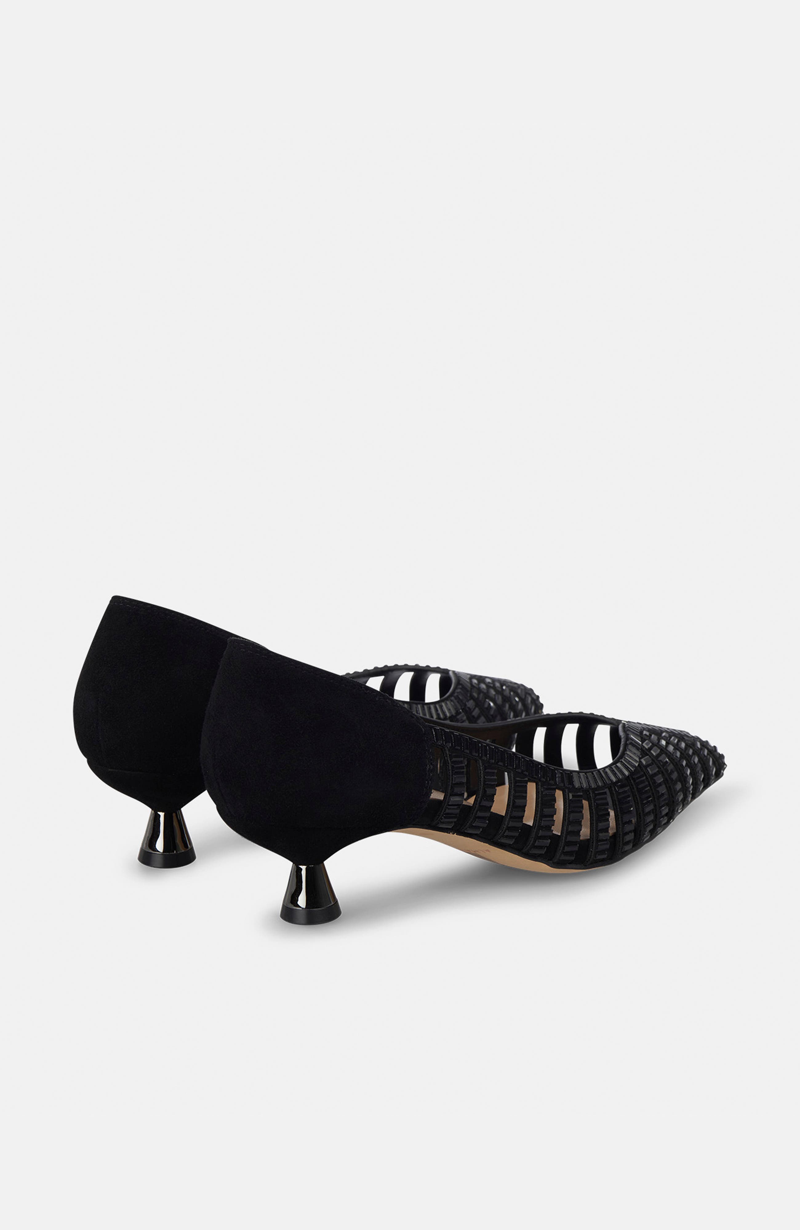 Mini Mirror Effect Shoe, Alternate, color, Black