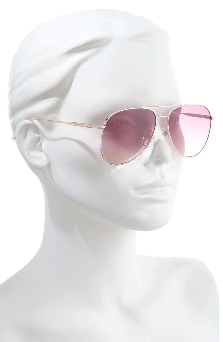 Classic 59mm Gradient Aviator Sunglasses