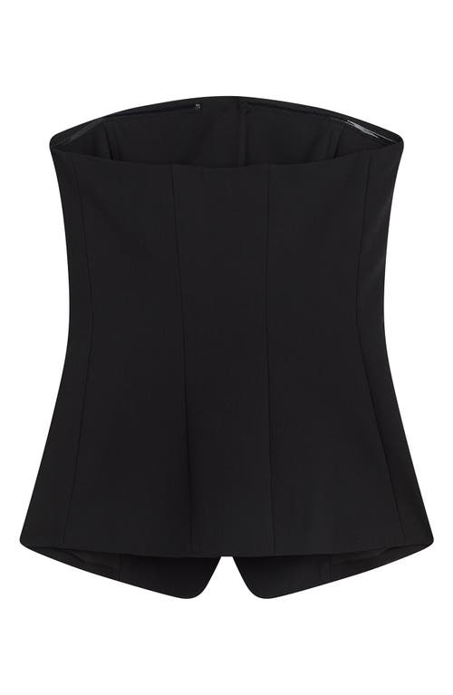 Favorite Daughter Missed Your Chance Bustier Strapless Top In Black