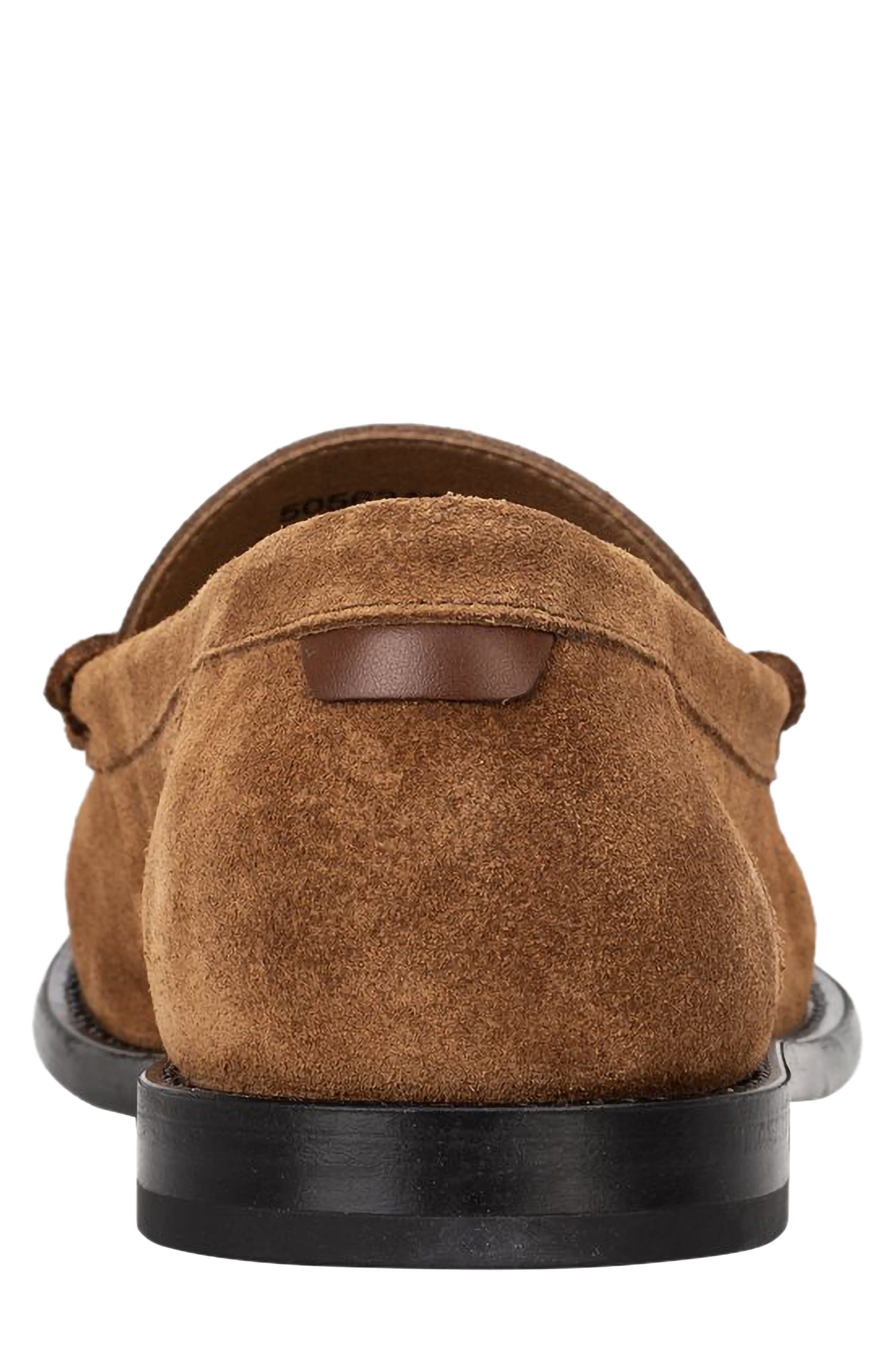 BOSS Tevan Moc Toe Penny Loafer, Alternate, color, Brown