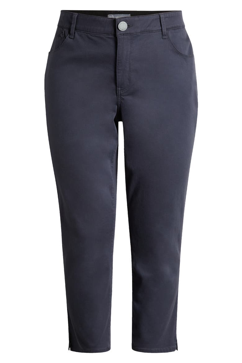 High Waist Ankle Straight Leg Pants, Alternate, color, SHADOW