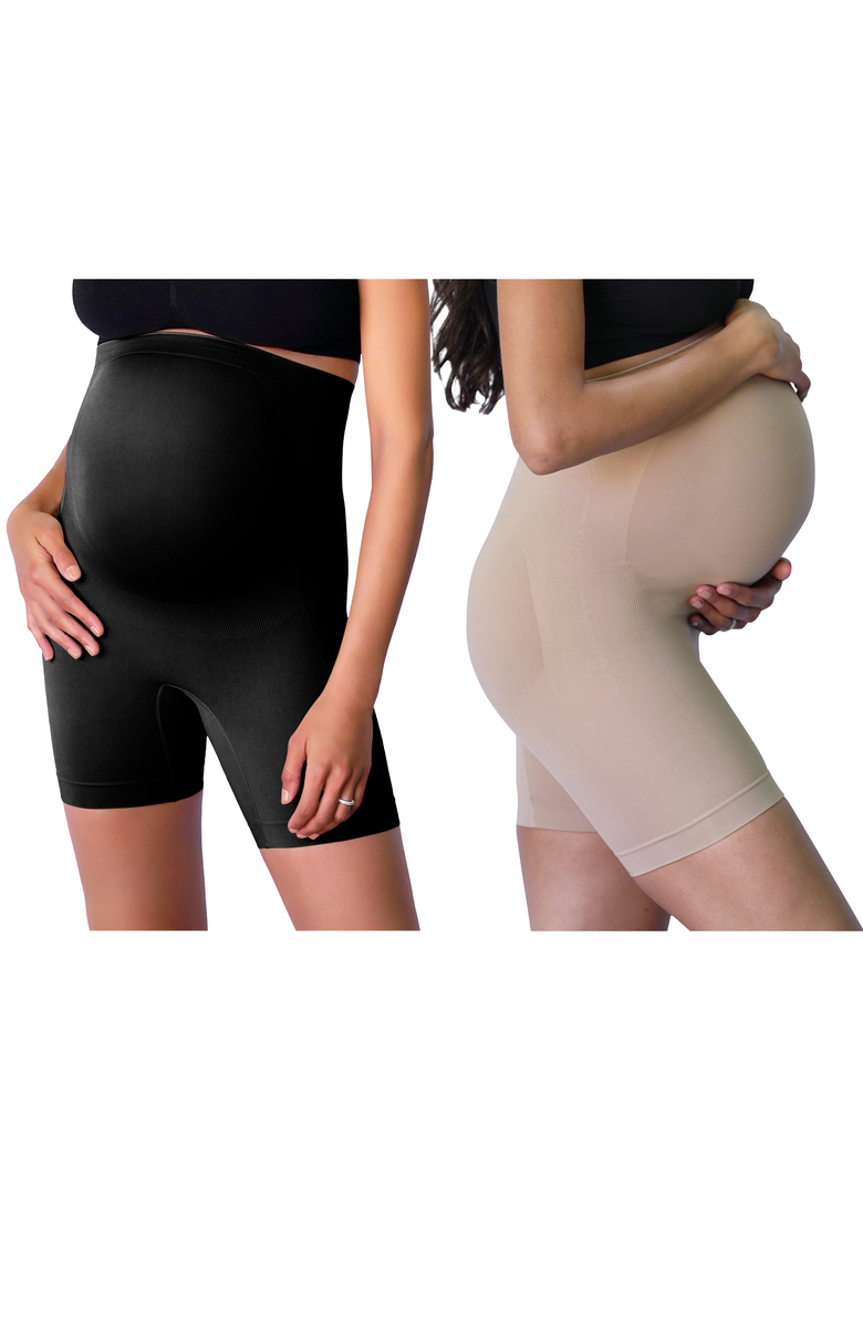 Ingrid & Isabel SHAPEWEAR SHORT BUNDLE, Main, color, Black/Beige