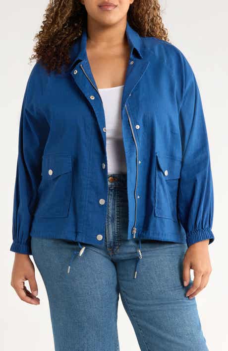 Liverpool Los Angeles Raglan Sleeve Linen Blend Jacket