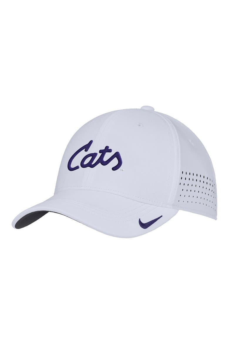 Men's Nike White Kansas State Wildcats 2025 On-Field Performance Flex Hat, Alternate, color, White