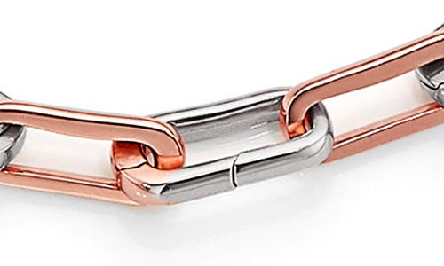 Monica Vinader Rose Gold Alta Capture Mixed Metal Charm Necklace In Gold