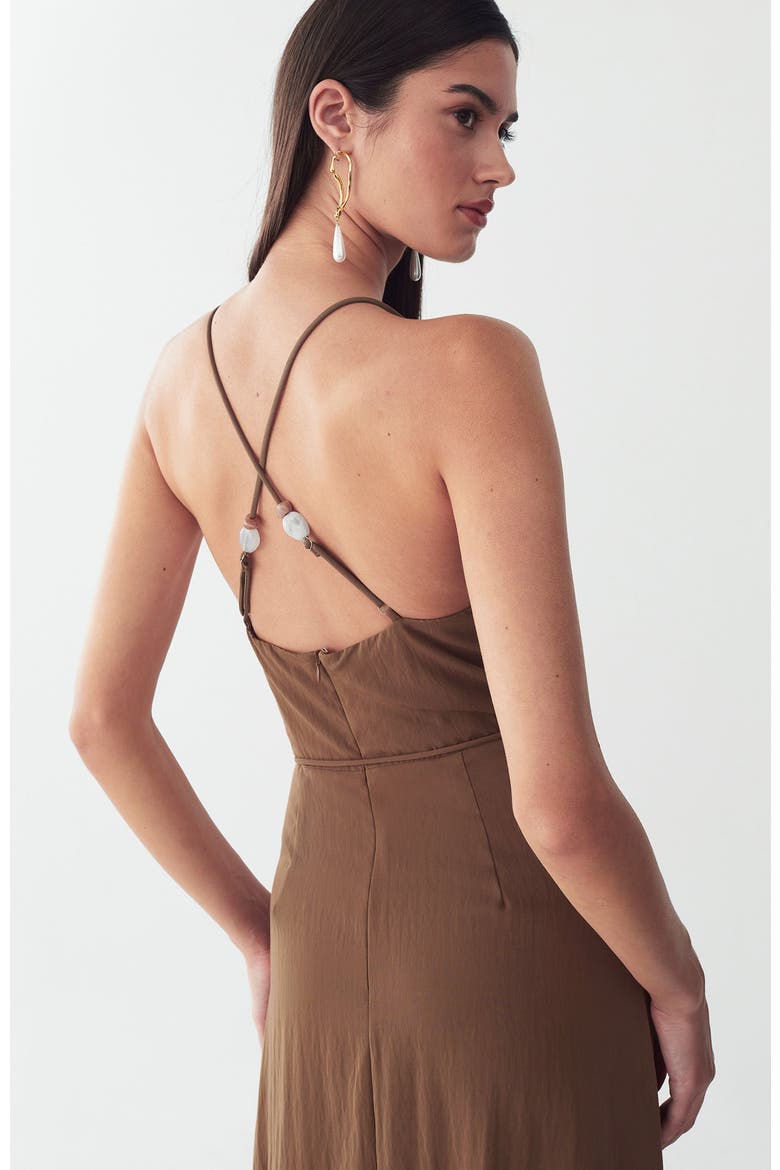 Marni Midi Dress, Alternate, color, Mocha