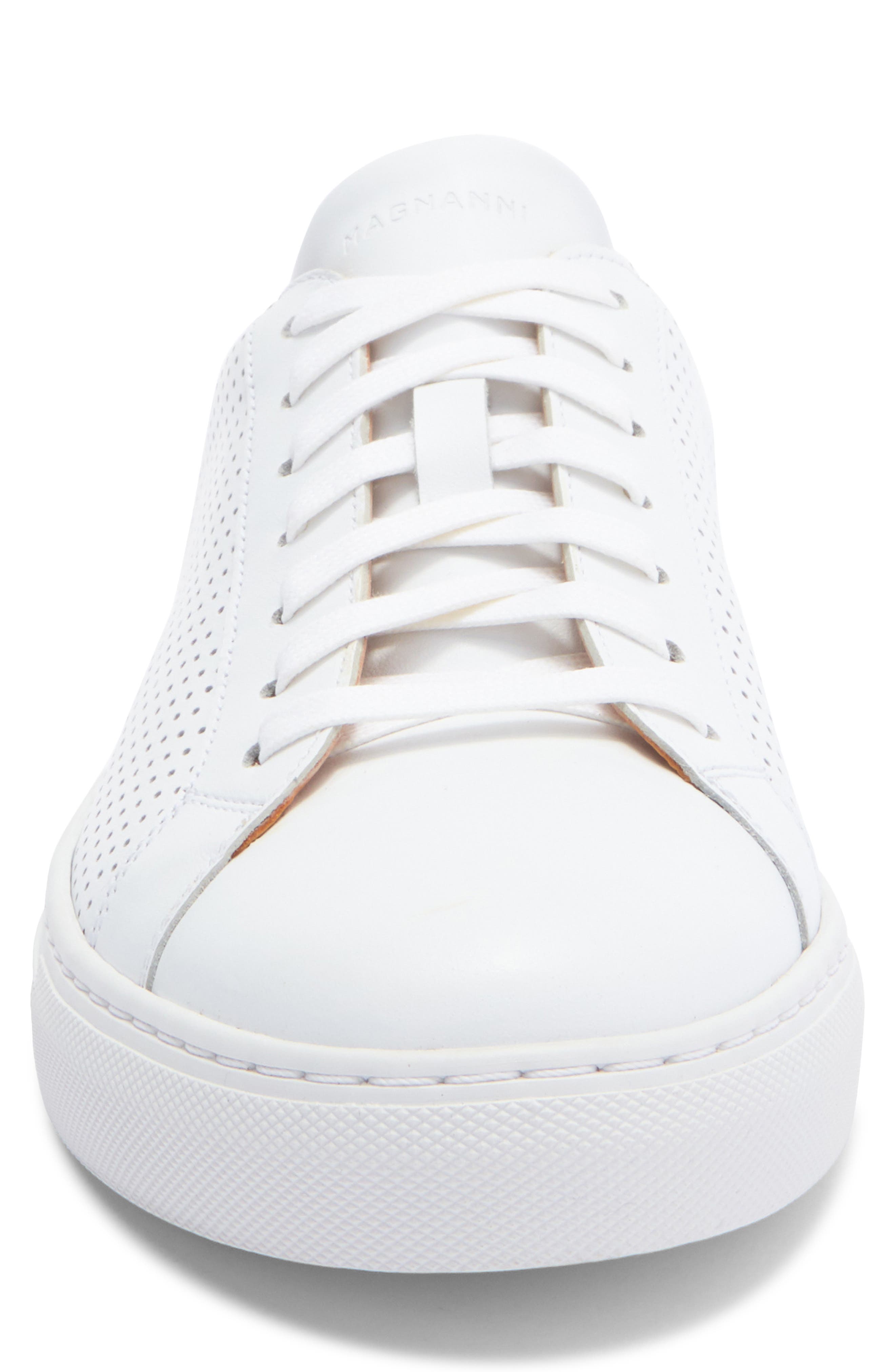 Magnanni Ashley Leather Sneaker, Alternate, color, White