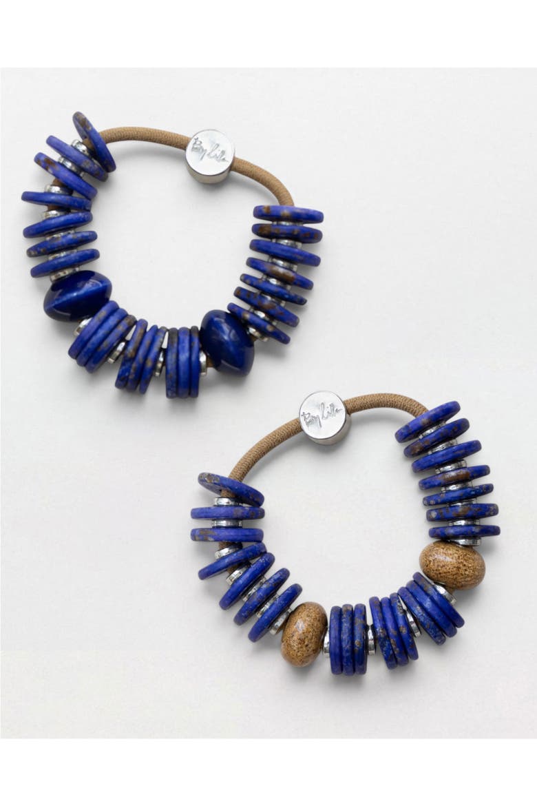 Athena Capsule Bracelet Hairtie Set, Main, color, Midnight Blue