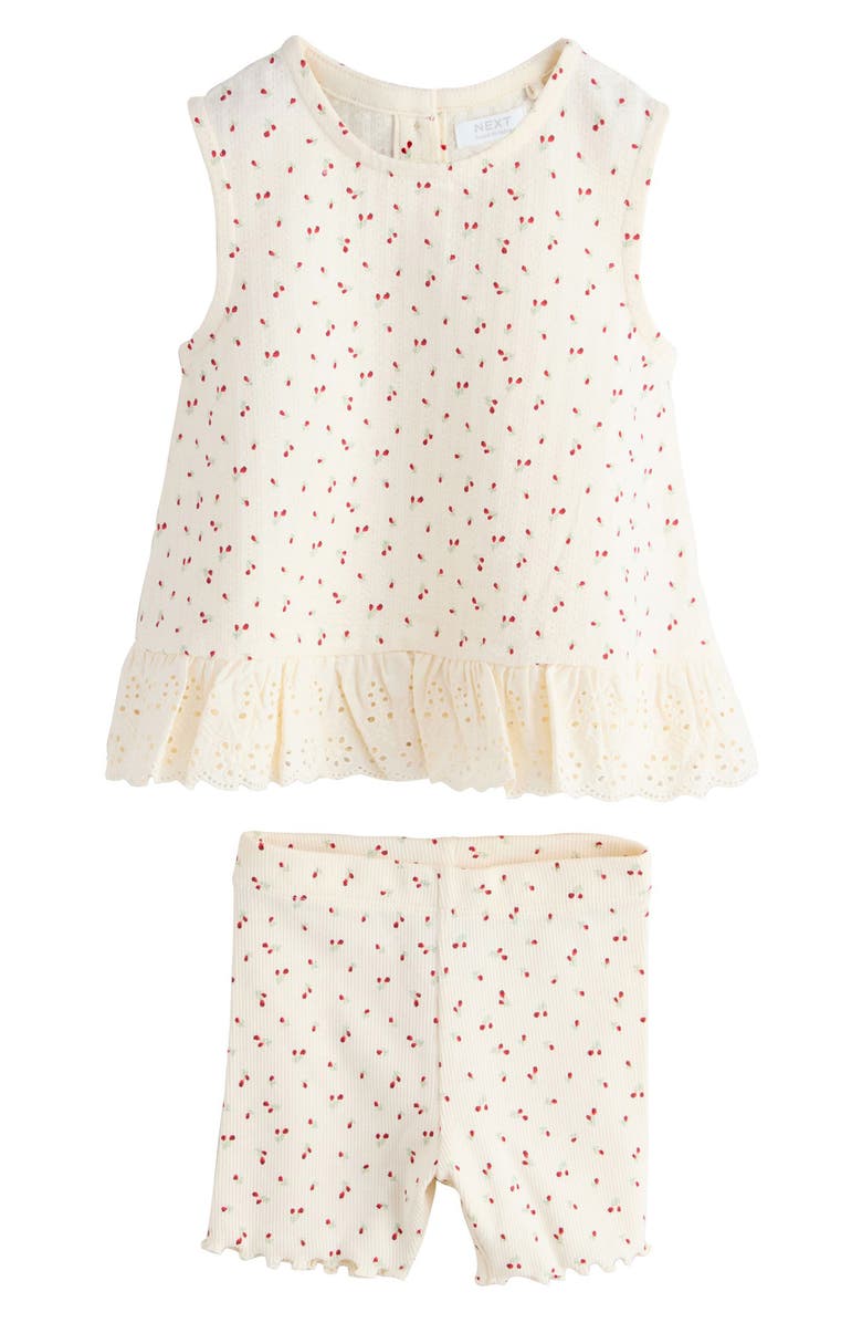 NEXT Kids' 4-Pack Sleeveless Shirt & Shorts Set, Alternate, color, Red Multi