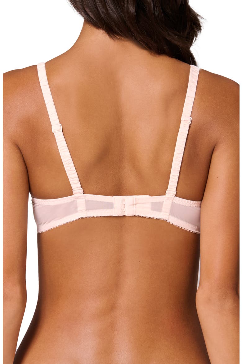 Intrigue Floral Embroidered Triangle Bra, Alternate, color, SAKURA PINK