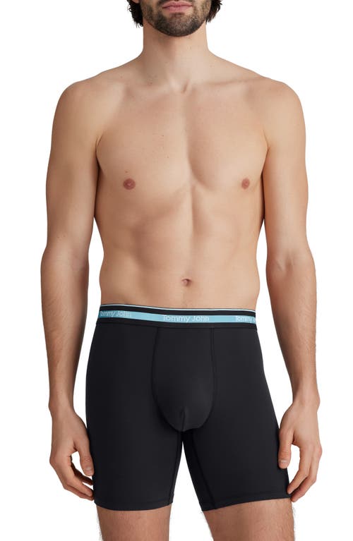 Tommy John 3-pack Comfort Micro 6-inch Boxer Briefs In Black