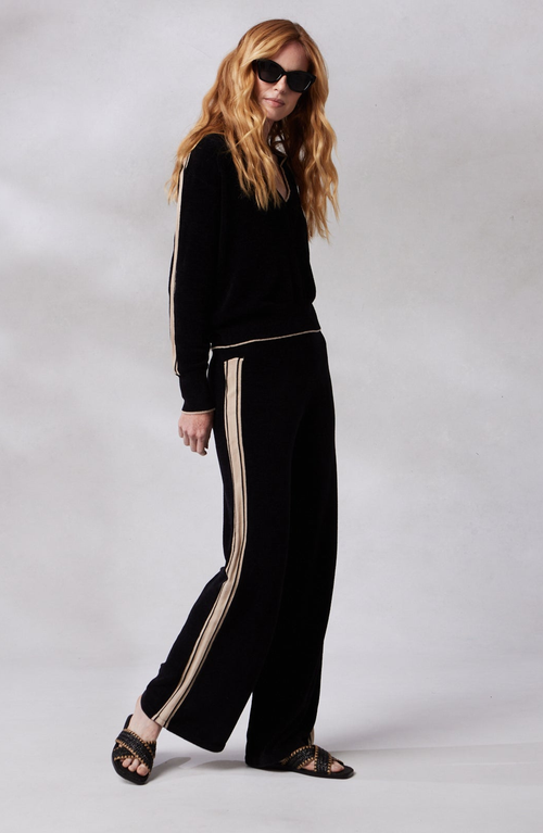 KASHWERE APPAREL PALAZZO TRACK PANTS