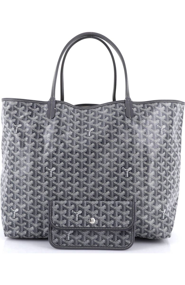 Pre-Owned Goyard Saint Louis Tote Coated Canvas GM, Alternate, color, Gray