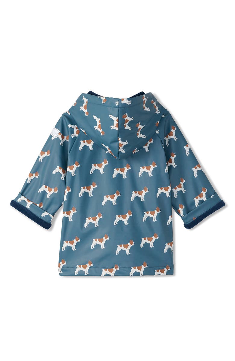 Hatley Friendly Bulldogs Hooded Raincoat, Alternate, color, 