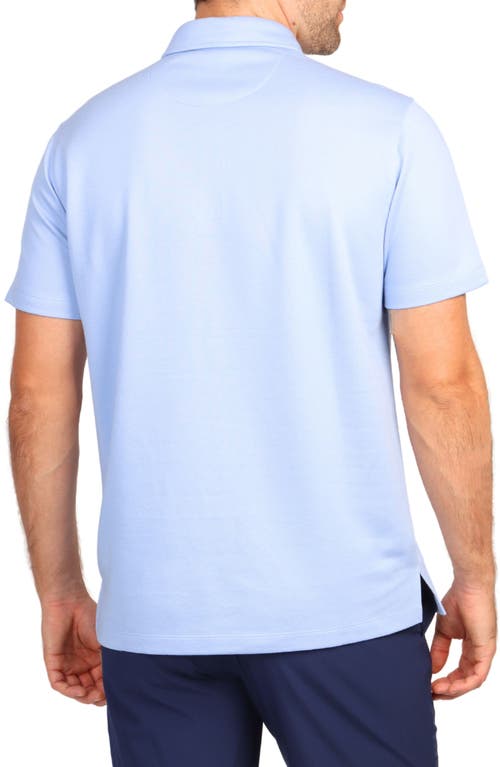 Shop Tailorbyrd Solid Modal Blend Polo In Sky Blue