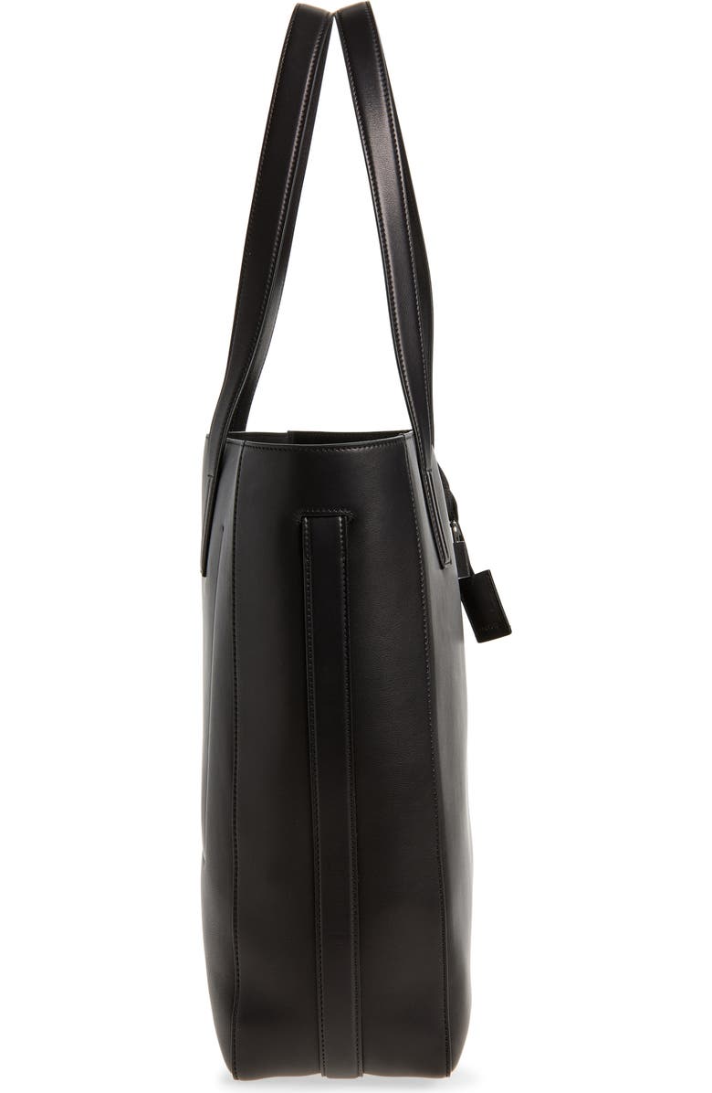 TOM FORD North/South Leather Tote, Alternate, color, 1N001 Black