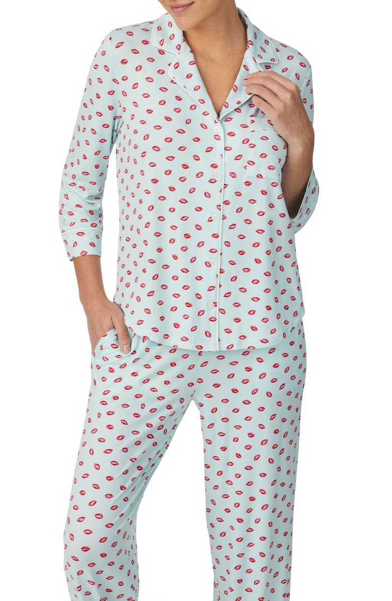 Kate Spade New York print pajamas, Alternate, color, 