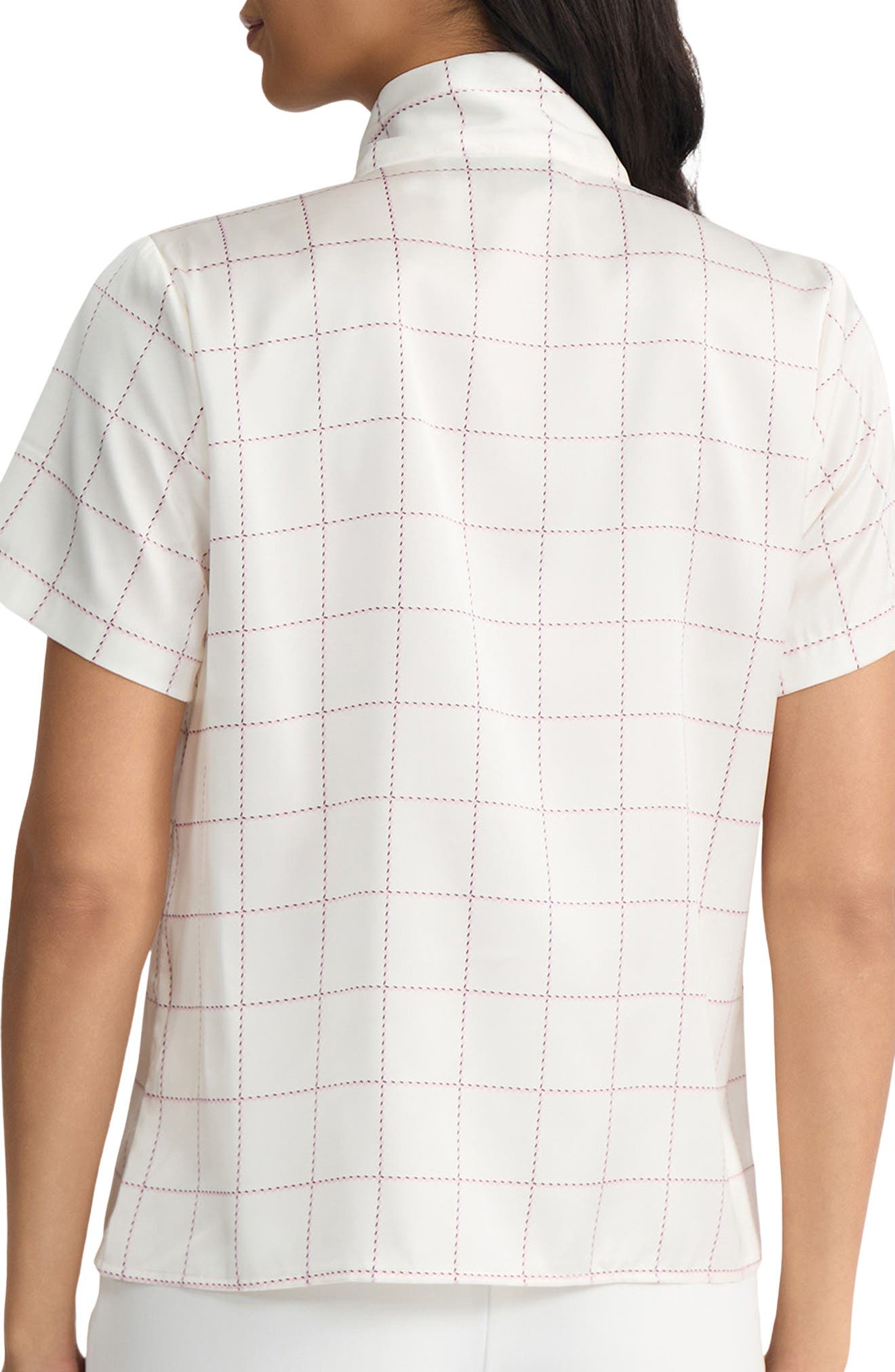 Tie Neck Satin Top - image 2