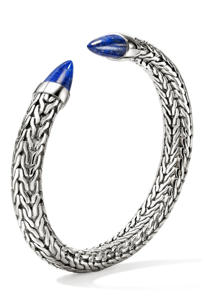 Spear 50 Cuff Bracelet, Alternate, color, SILVER
