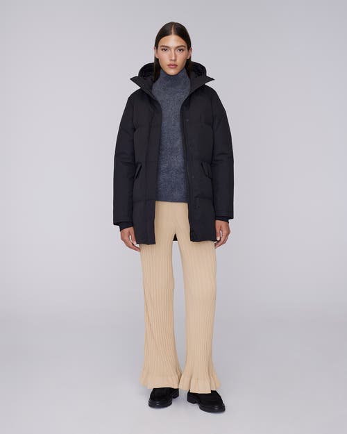 Quartz Co. Chloe | Hooded Down Winter Jacket In Black