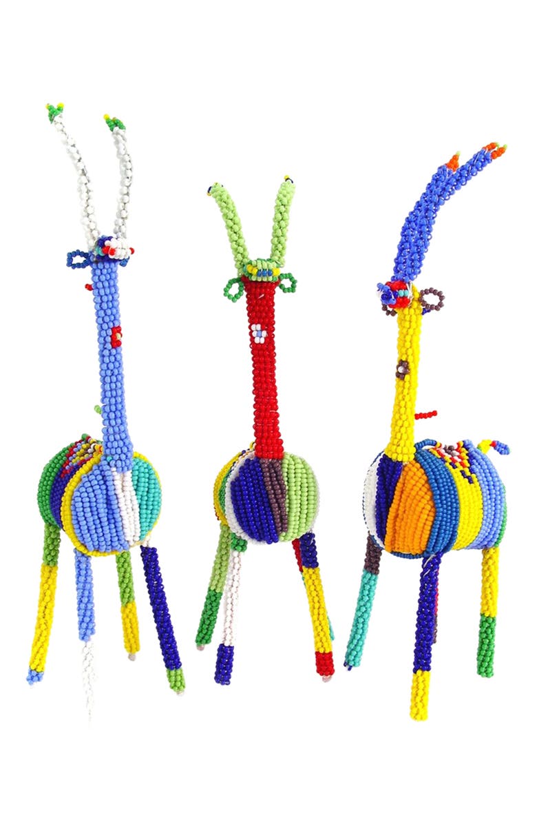 Mbare Beaded Springbok Multi Color Small, Main, color, Misc