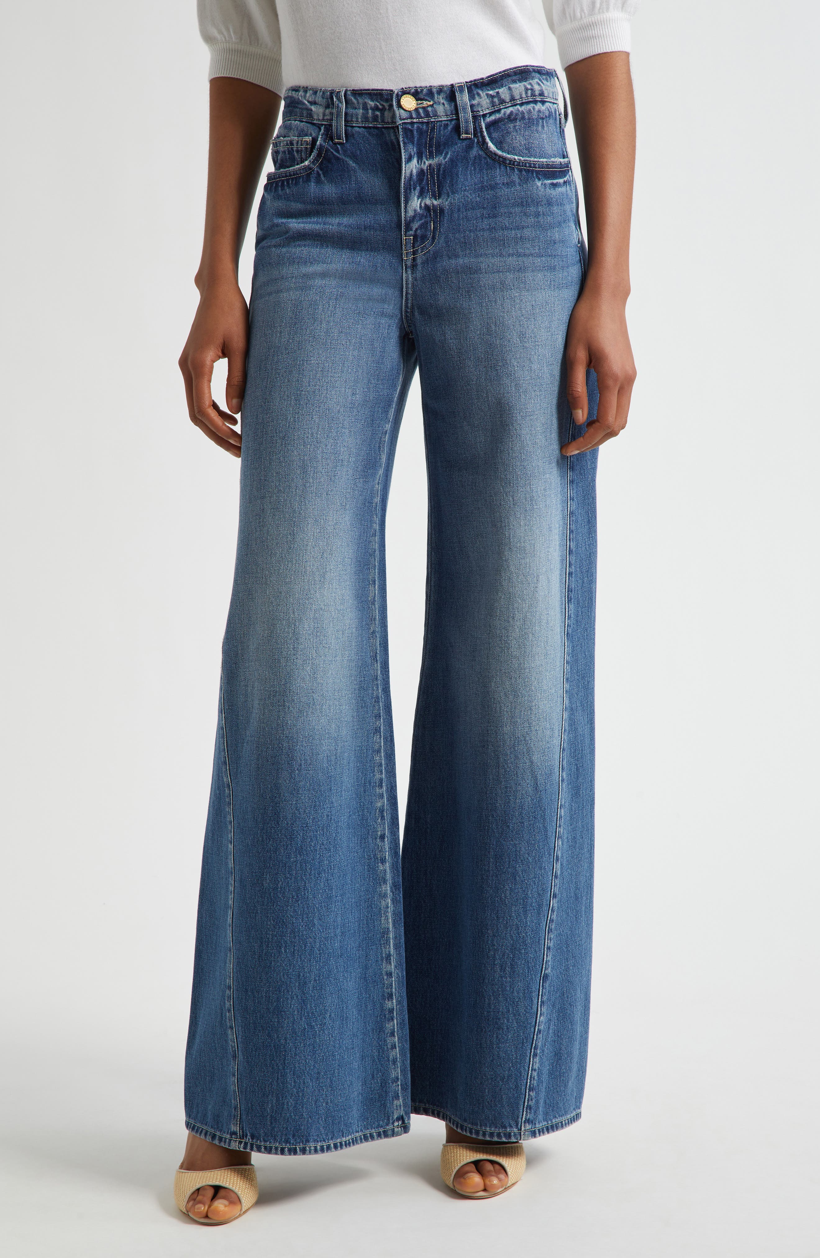 L'AGENCE Beau High Waist Wide Leg Jeans