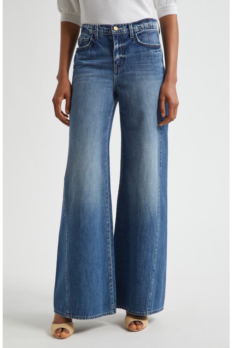 Beau High Waist Wide Leg Jeans, Main, color, ORTEGA