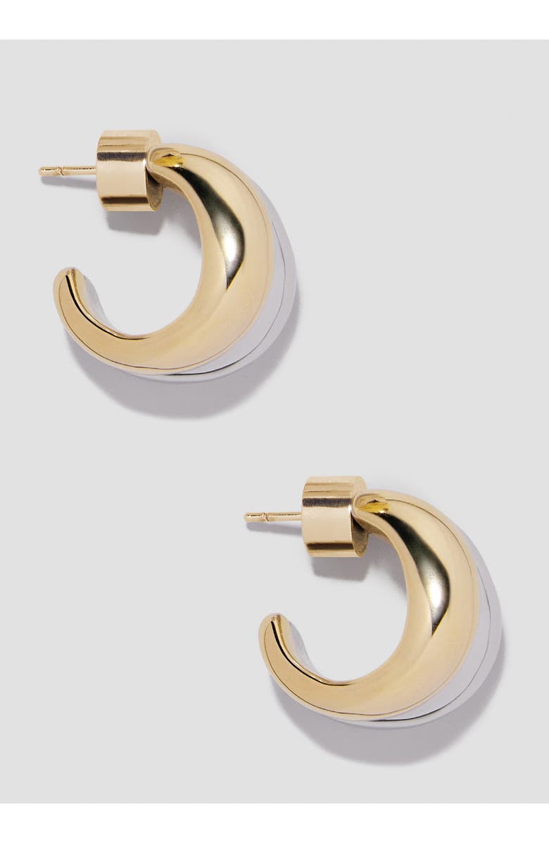 Jennifer Fisher Chavez Micro Huggie Hoop Earrings, Alternate, color, Two Tone