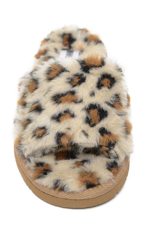 Minnetonka Little Girls Lyla Faux Fur Slide Slippers