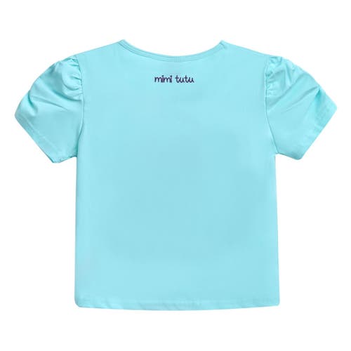 Mimi Tutu Puppy-appliqué T-shirt In Blue