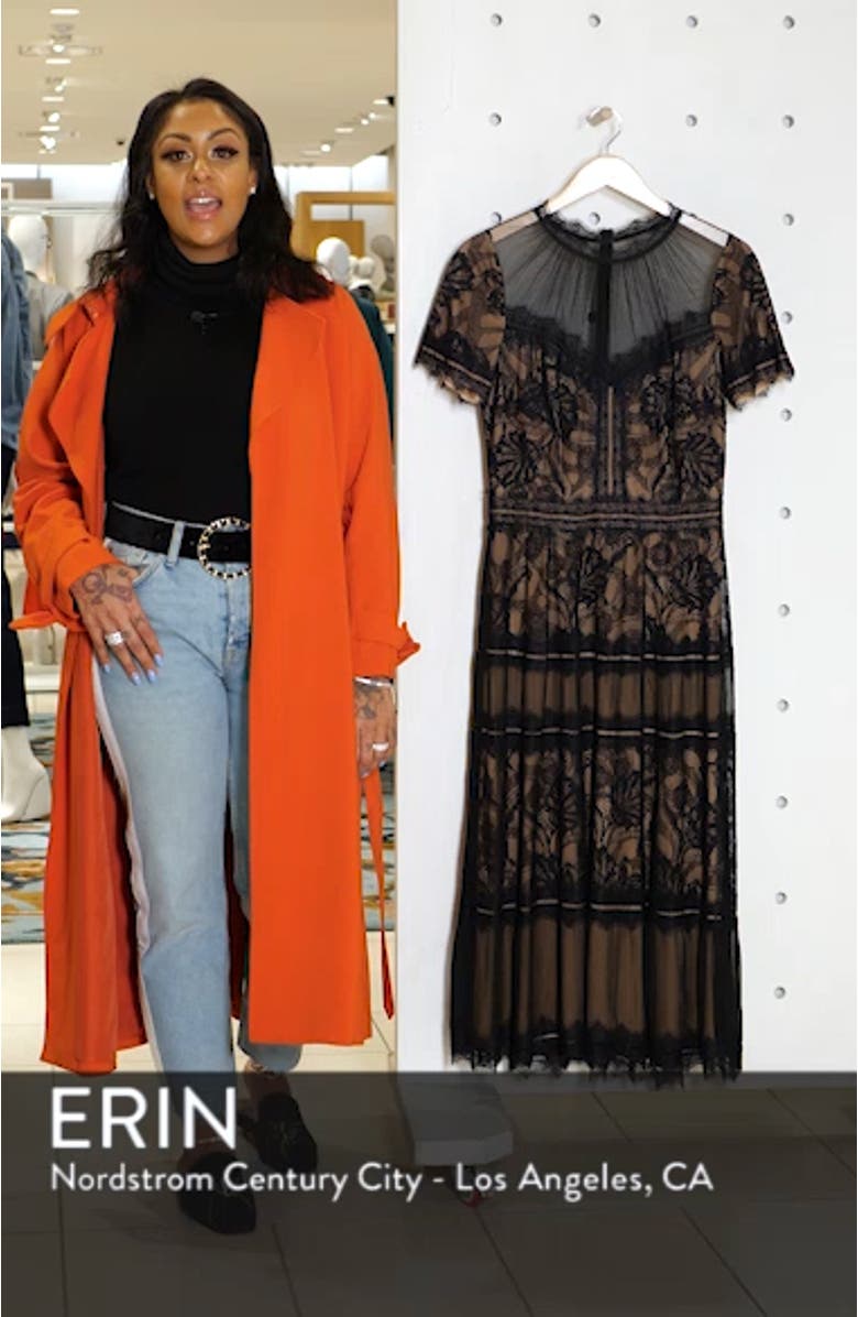 S/S LACE TEA LENGTH DRS, sales video thumbnail