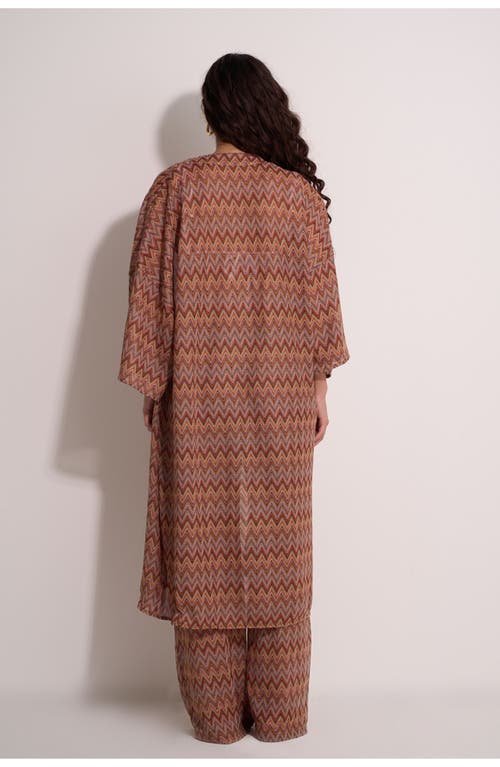 Gottex Beach Life Desert Mirage Beach Robe Cover-up In Brown