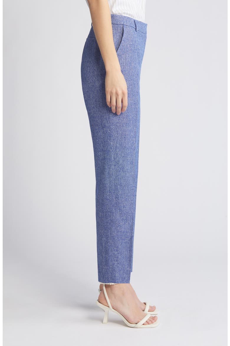 Crossdye Cotton & Linen Pants, Alternate, color, SHORE BLUE/ BRIGHT WHITE