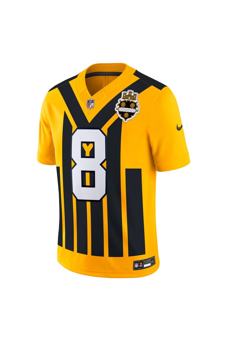 Men's Nike Aaron Rodgers Gold Pittsburgh Steelers Alternate Vapor F.U.S.E. Limited Jersey, Alternate, color, Gold