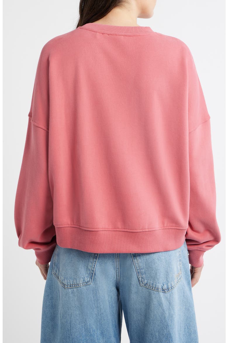 Ever Salsa Club Graphic Cotton Sweatshirt, Alternate, color, RASPBERRY RED