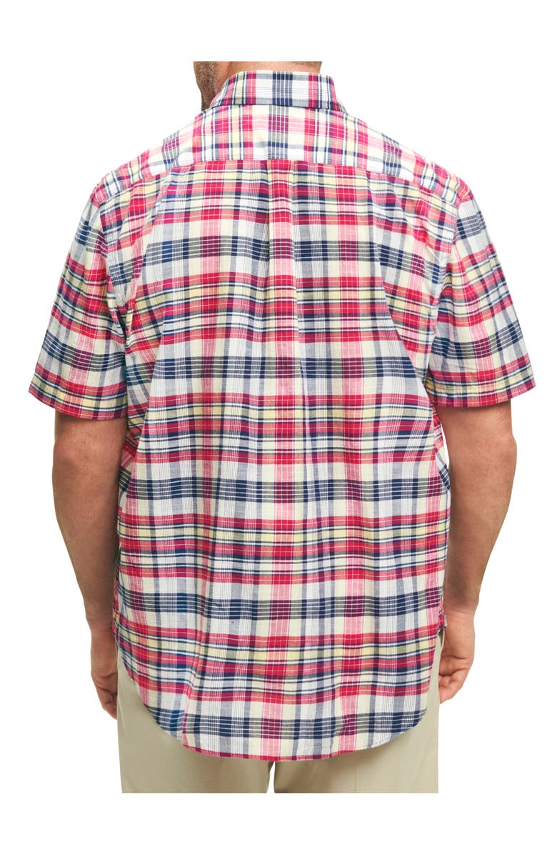Brooks Brothers Wrinkle Resistant Madras Plaid Sport Shirt, Alternate, color, Archive Madras