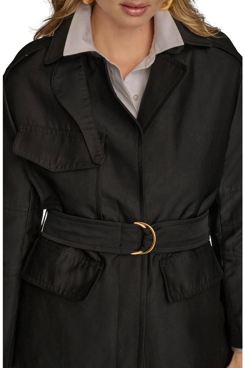 Safari Rain Coat, Alternate, color, BLACK