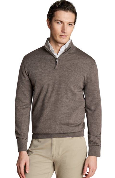 Pure Merino Zip Neck Sweater