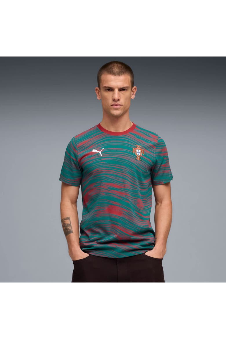 Men's Puma Red/Green Portugal National Team AOP FtblCulture T-Shirt, Main, color, Red