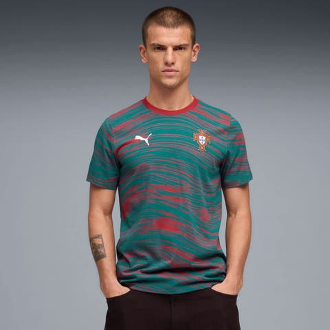Men's Puma Red/Green Portugal National Team AOP FtblCulture T-Shirt
