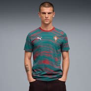 PUMA Men's Puma Red/Green Portugal National Team AOP FtblCulture T-Shirt