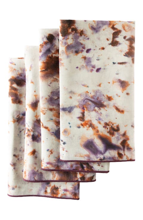 Rose Marble Napkin Set of 4